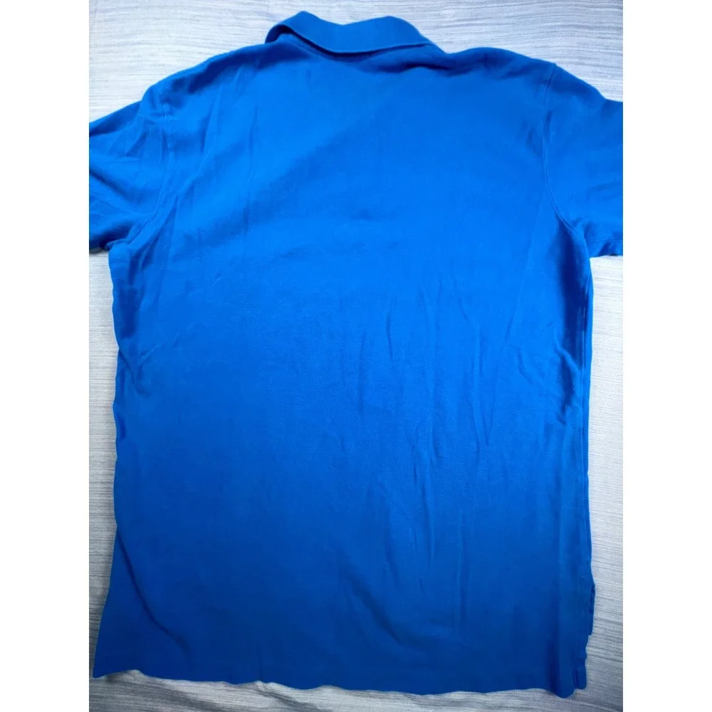 Polo Ralph Lauren Mens Royal Blue Neon Green Pony Mesh Polo Shirt Large